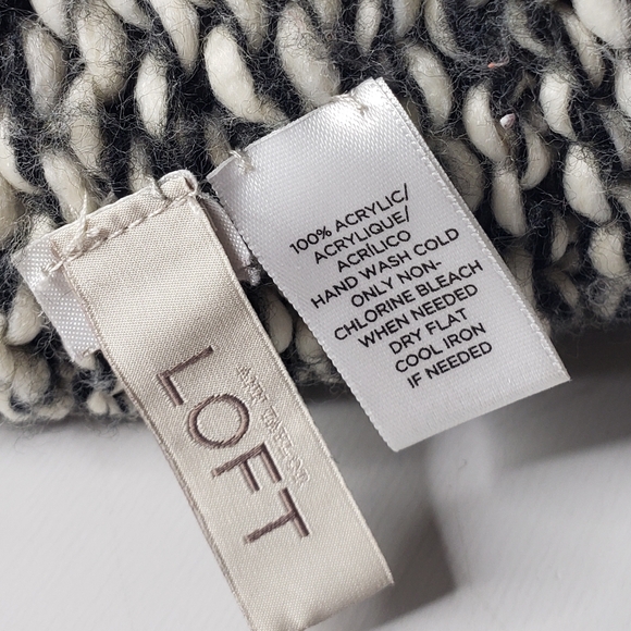 Loft Infiniti Double Layer Cowl Neck Knit Mottled Thick Chunky Neck Scarf OS - Picture 6 of 7